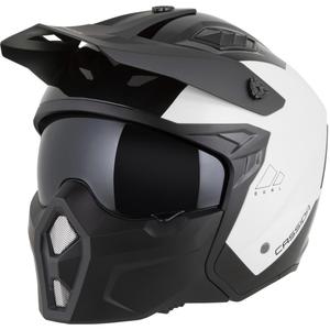 Modulárna helma na motorku Cassida Cross Country Dual bielo-čierna