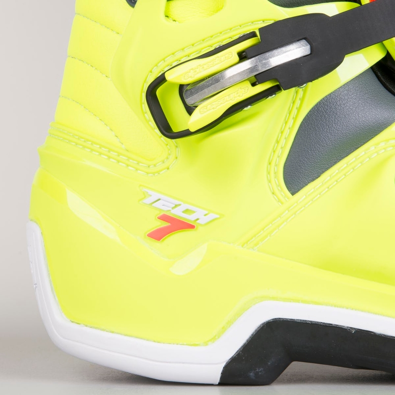Vysoké čižmy na motocykel Alpinestars Tech 7 červeno-fluorescenčno žlté