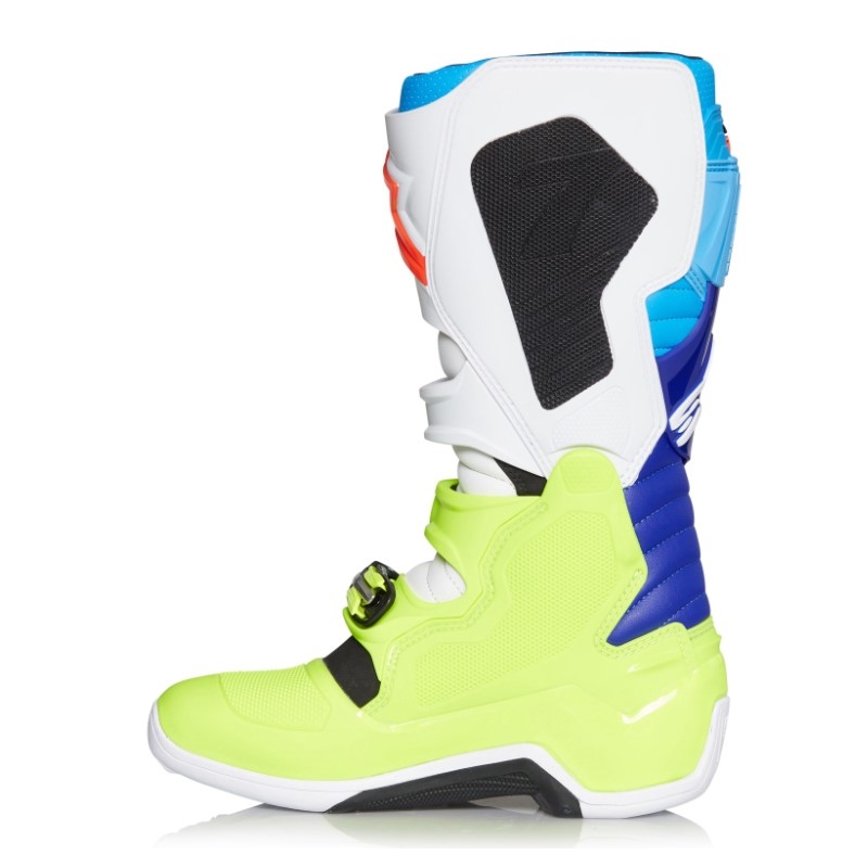 Vysoké čižmy na motocykel Alpinestars Tech 7 žlto-bielo-modro-červeno-čierne
