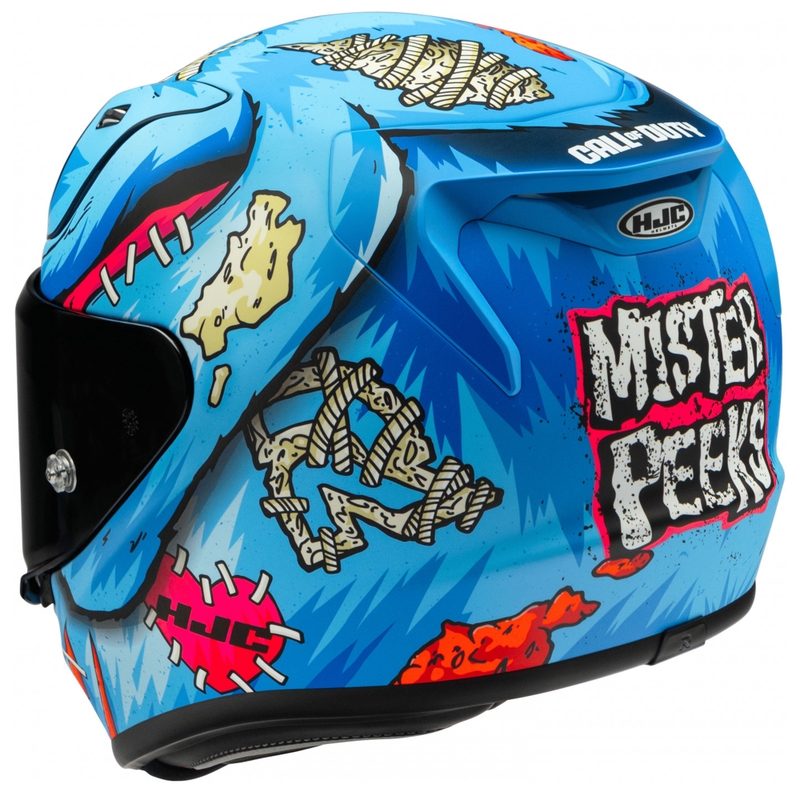 Integrálna helma na motorku HJC RPHA 12 Mister Peeks modrá