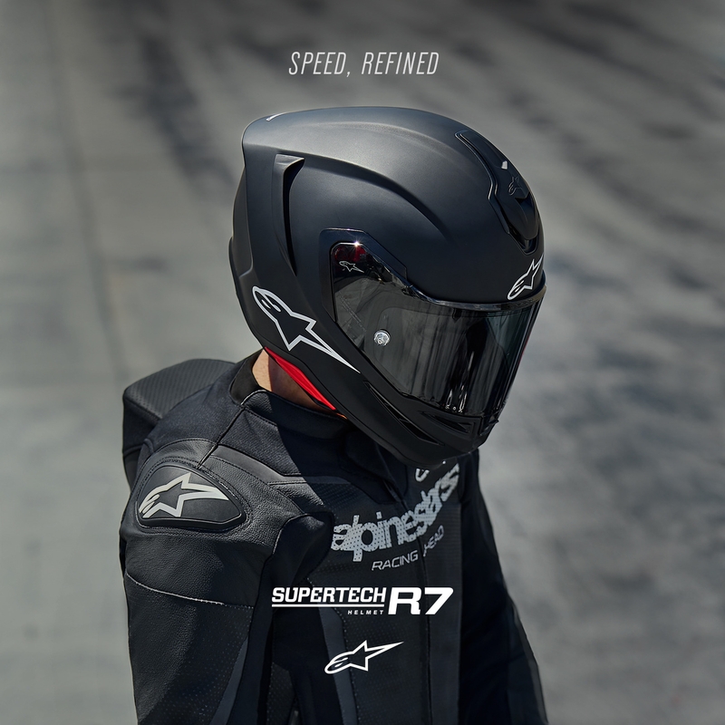 Integrálna helma na motorku Alpinestars S-R7 Solid matná čierna