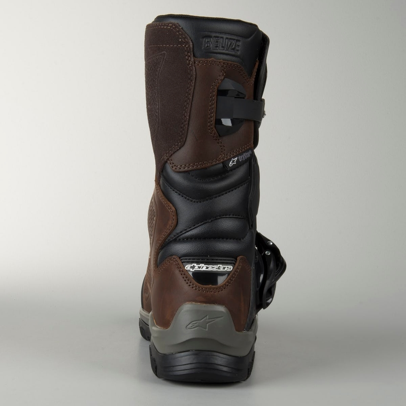 Stredne vysoké čižmy na motocykel Alpinestars Belize Oiled Drystar hnedé