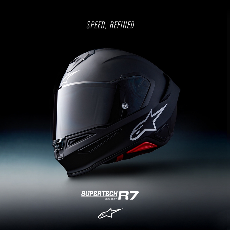 Integrálna helma na motorku Alpinestars S-R7 Solid matná čierna