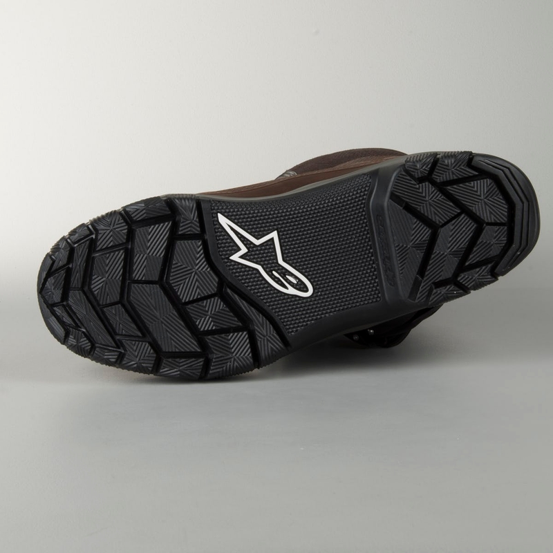 Stredne vysoké čižmy na motocykel Alpinestars Belize Oiled Drystar hnedé