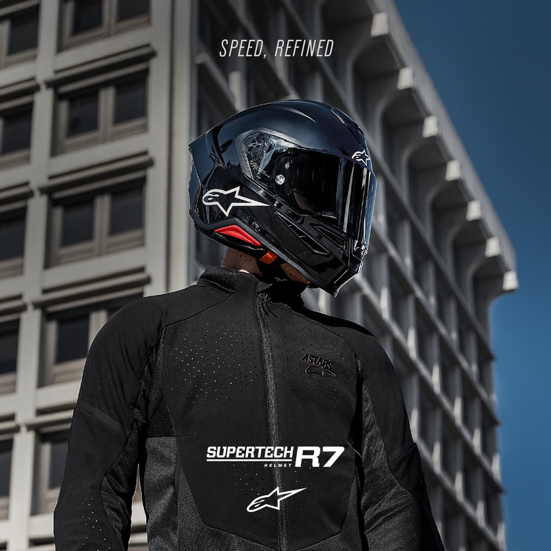 Integrálna helma na motorku Alpinestars S-R7 Solid čierna