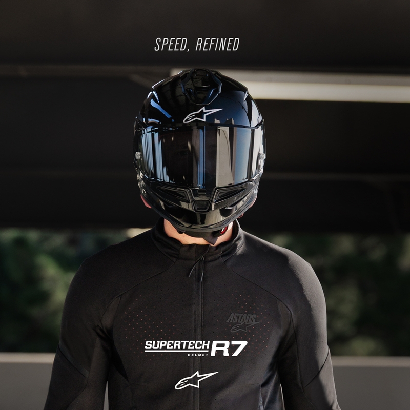Integrálna helma na motorku Alpinestars S-R7 Solid čierna