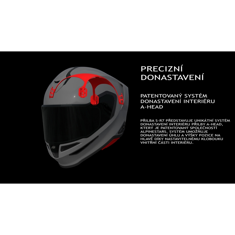 Integrálna helma na motorku Alpinestars S-R7 Solid čierna