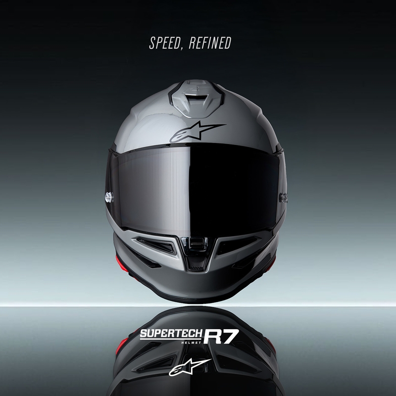 Integrálna helma na motorku Alpinestars S-R7 Solid sivá