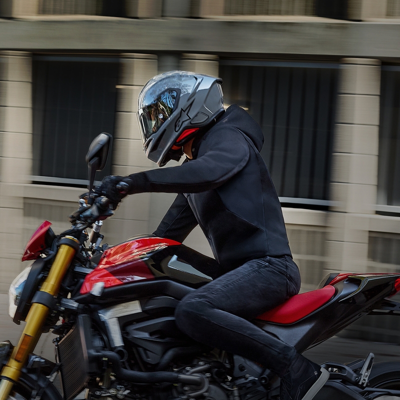 Integrálna helma na motorku Alpinestars S-R7 Solid sivá