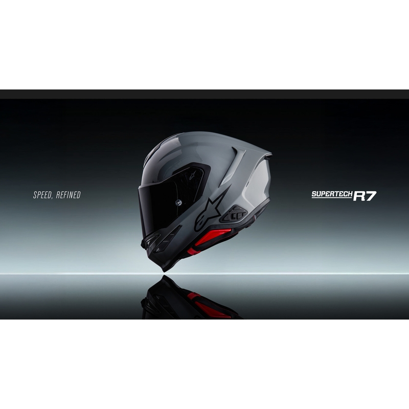 Integrálna helma na motorku Alpinestars S-R7 Solid sivá