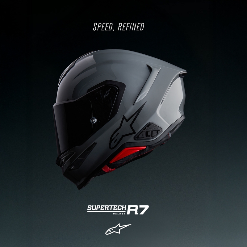 Integrálna helma na motorku Alpinestars S-R7 Solid sivá