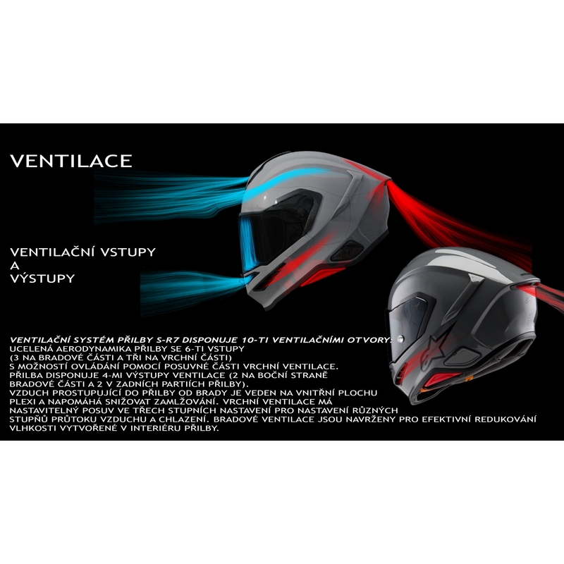 Integrálna helma na motorku Alpinestars S-R7 Solid sivá