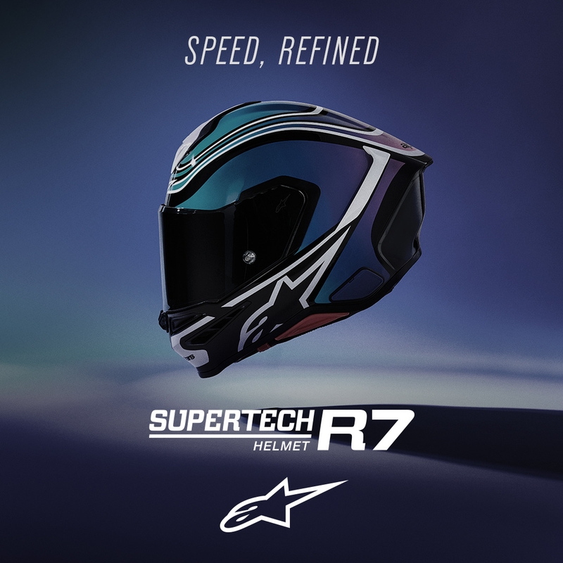 Integrálna helma na motorku Alpinestars S-R7 Zeal čierno-modro-fluo ružovo-biela