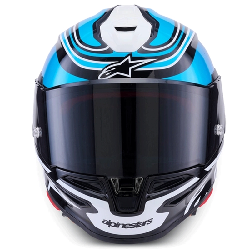 Integrálna helma na motorku Alpinestars S-R7 Zeal čierno-modro-fluo ružovo-biela