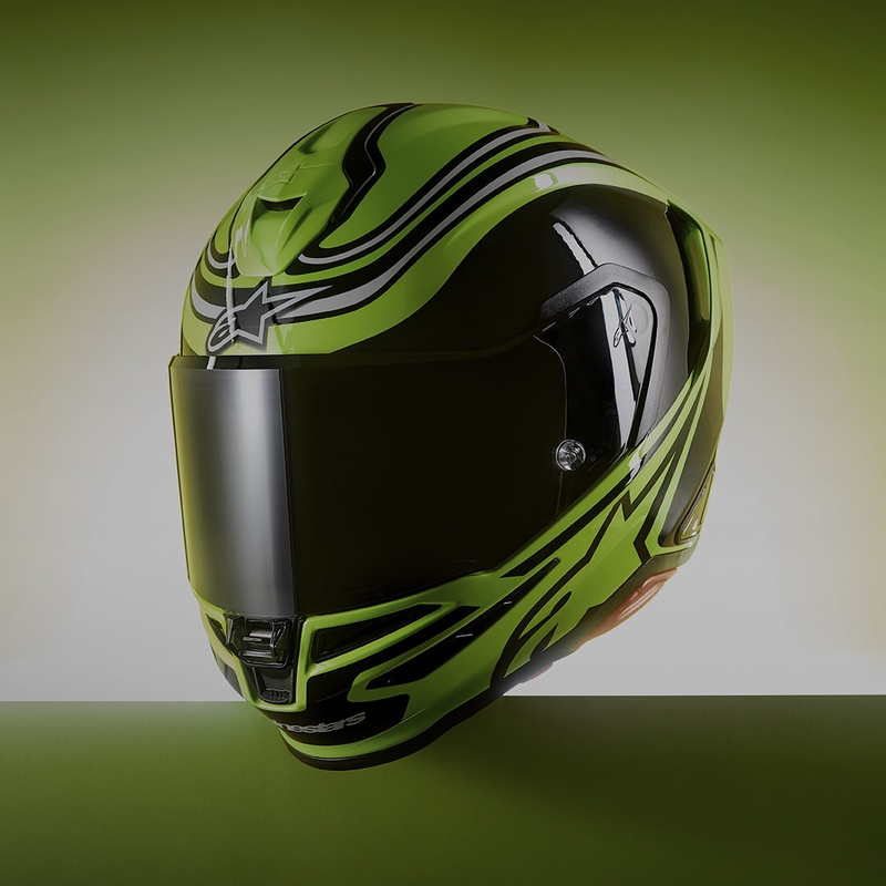 Integrálna helma na motorku Alpinestars S-R7 Zeal fluo žlto-čierno-biela