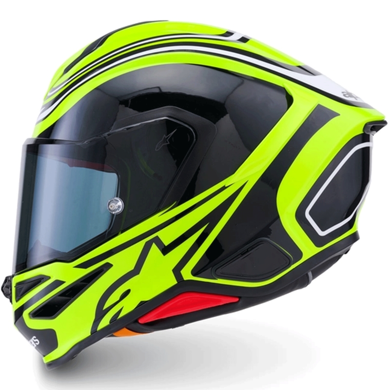 Integrálna helma na motorku Alpinestars S-R7 Zeal fluo žlto-čierno-biela