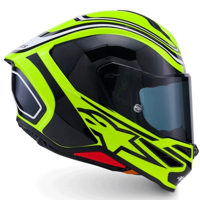 Integrálna helma na motorku Alpinestars S-R7 Zeal fluo žlto-čierno-biela