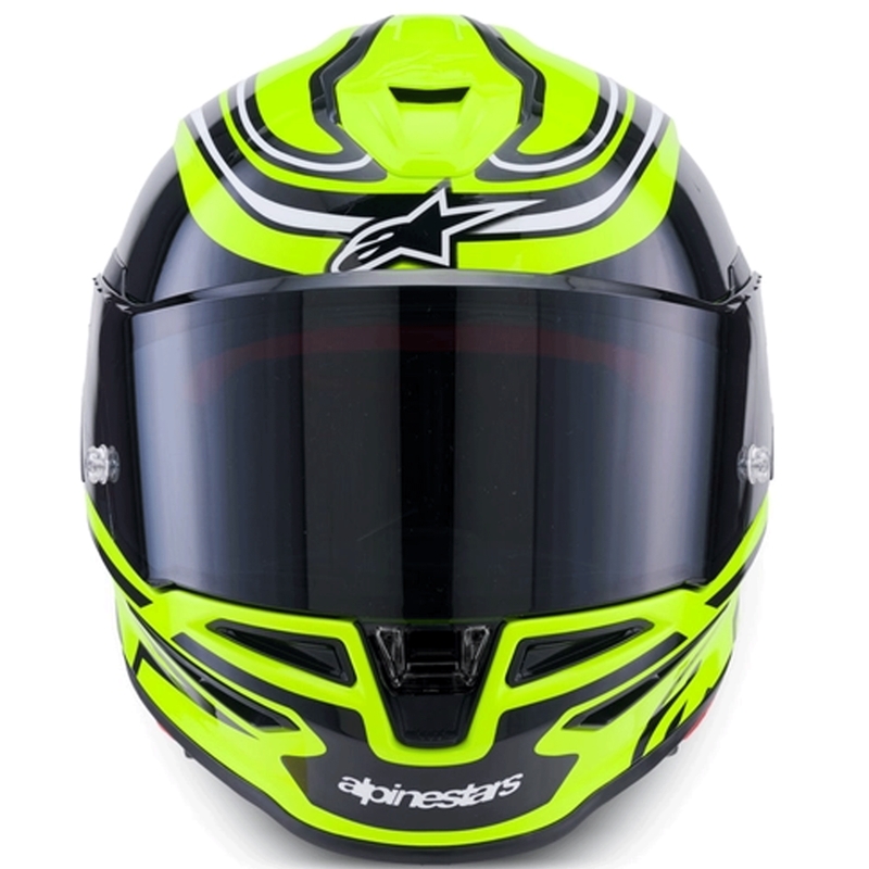 Integrálna helma na motorku Alpinestars S-R7 Zeal fluo žlto-čierno-biela