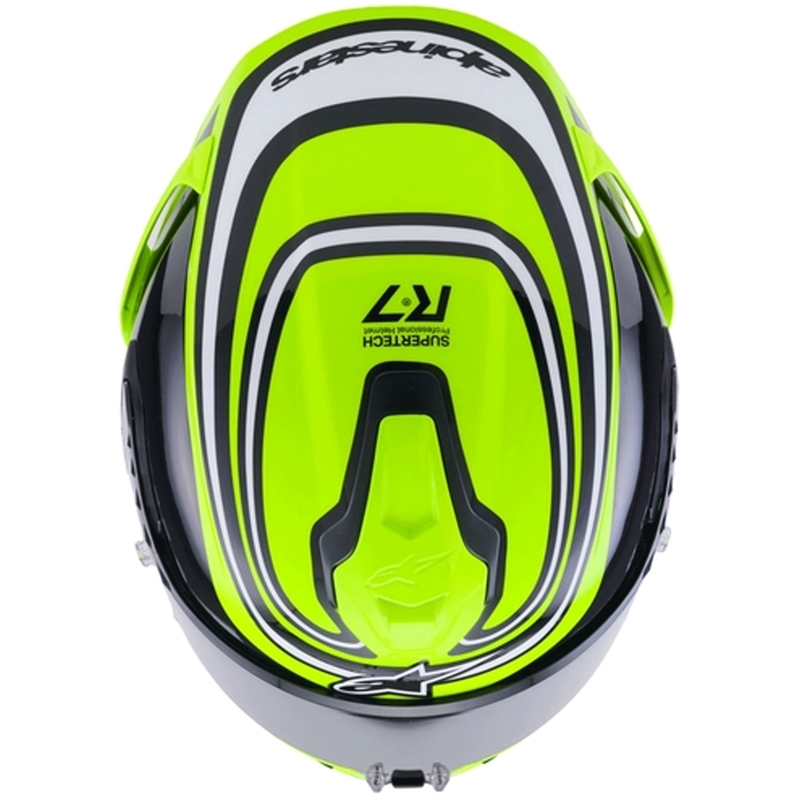 Integrálna helma na motorku Alpinestars S-R7 Zeal fluo žlto-čierno-biela