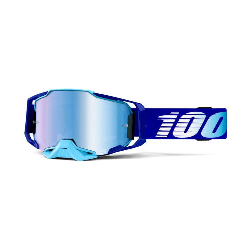 Motokrosové okuliare 100 % ARMEGA Royal modré (modré plexisklo)