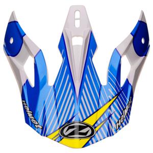 Šilt pre prilby ZED X1.9 a X1.9D bielo-modro-žlto-čierny