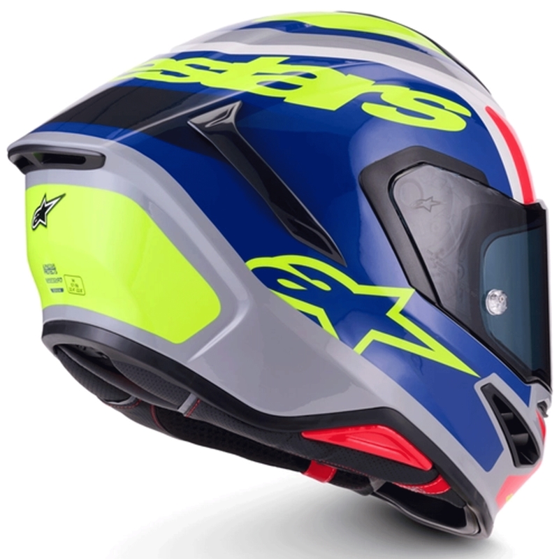 Integrálna helma na motorku Alpinestars S-R7 Lumen strieborno-čierno-ružovo-fluo žltá