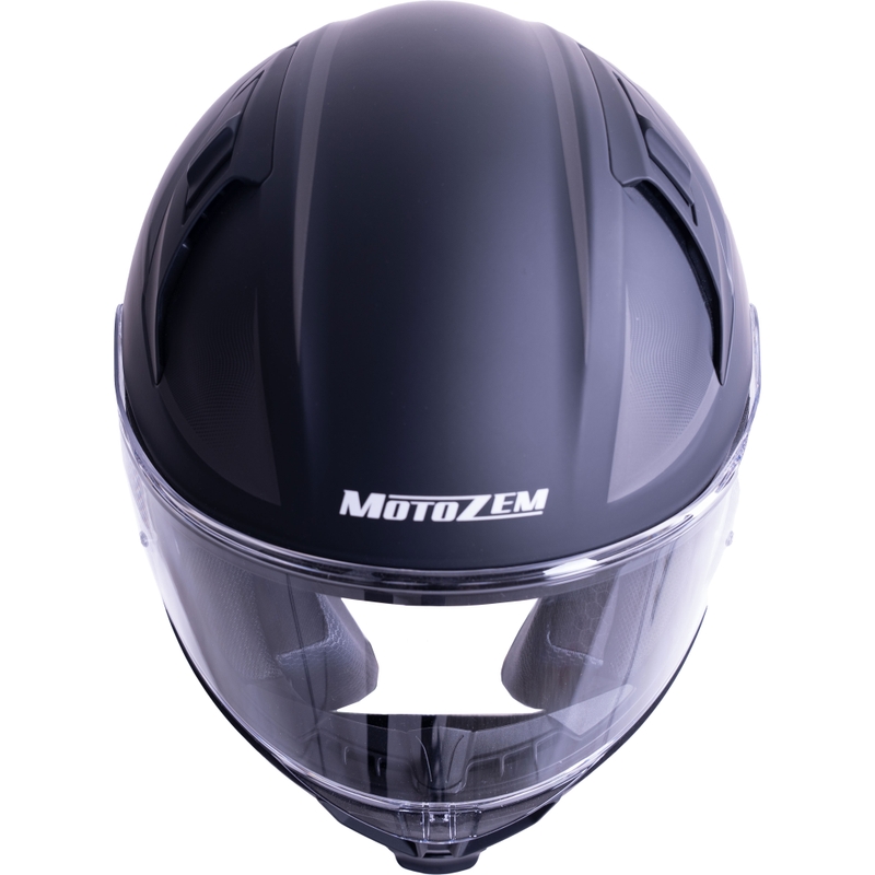 Integrálna helma na motorku MotoZem Guardian matná čierna - vzorka