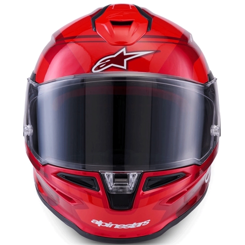Integrálna helma na motorku Alpinestars S-R7 A-Core červeno-biela