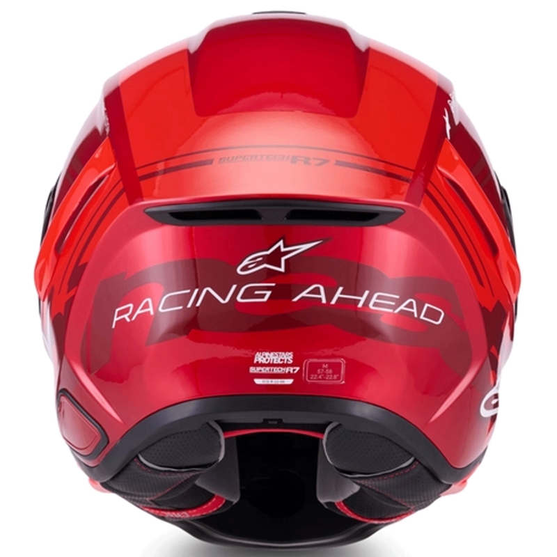 Integrálna helma na motorku Alpinestars S-R7 A-Core červeno-biela