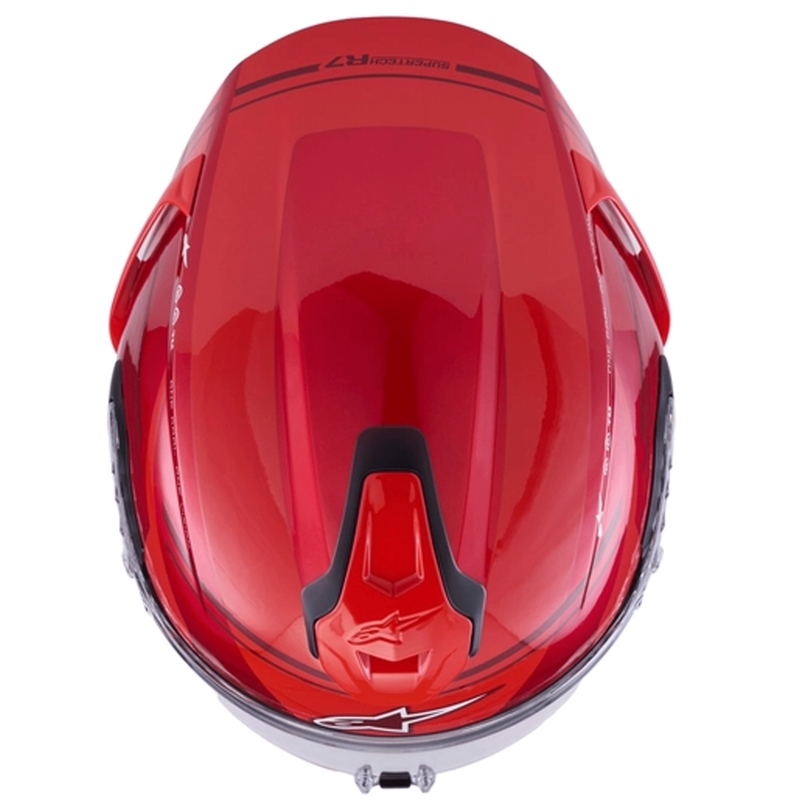 Integrálna helma na motorku Alpinestars S-R7 A-Core červeno-biela