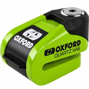 Zámok kotúčovej brzdy Oxford Quartz Alarm XA6 - limitovaná edícia zelený
