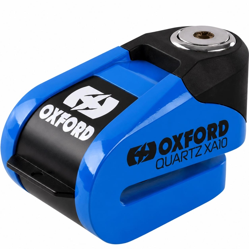 Zámok kotúčovej brzdy Oxford Quartz Alarm XA10 - limitovaná edícia modrý