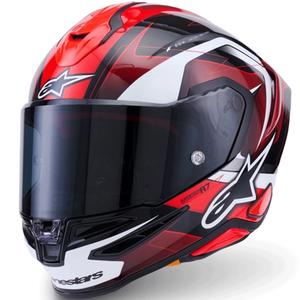Integrálna helma na motorku Alpinestars S-R7 Kinetis čierno-červeno-biela