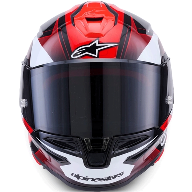 Integrálna helma na motorku Alpinestars S-R7 Kinetis čierno-červeno-biela