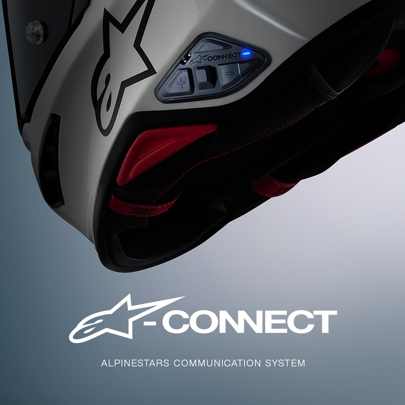 Bluetooth interkom na motorku Alpinestars A-CONNECT system čierny