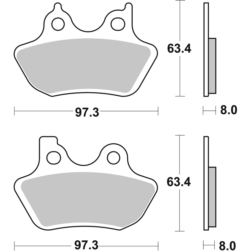 Brzdové obloženie BREMBO