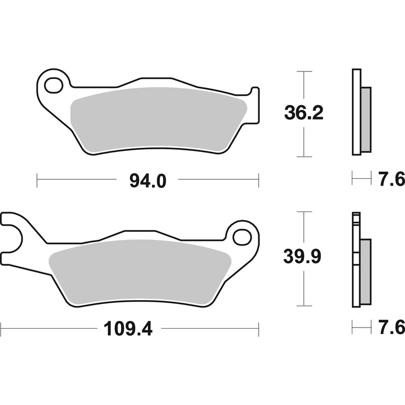Brzdové obloženie BREMBO CC SCOOTER