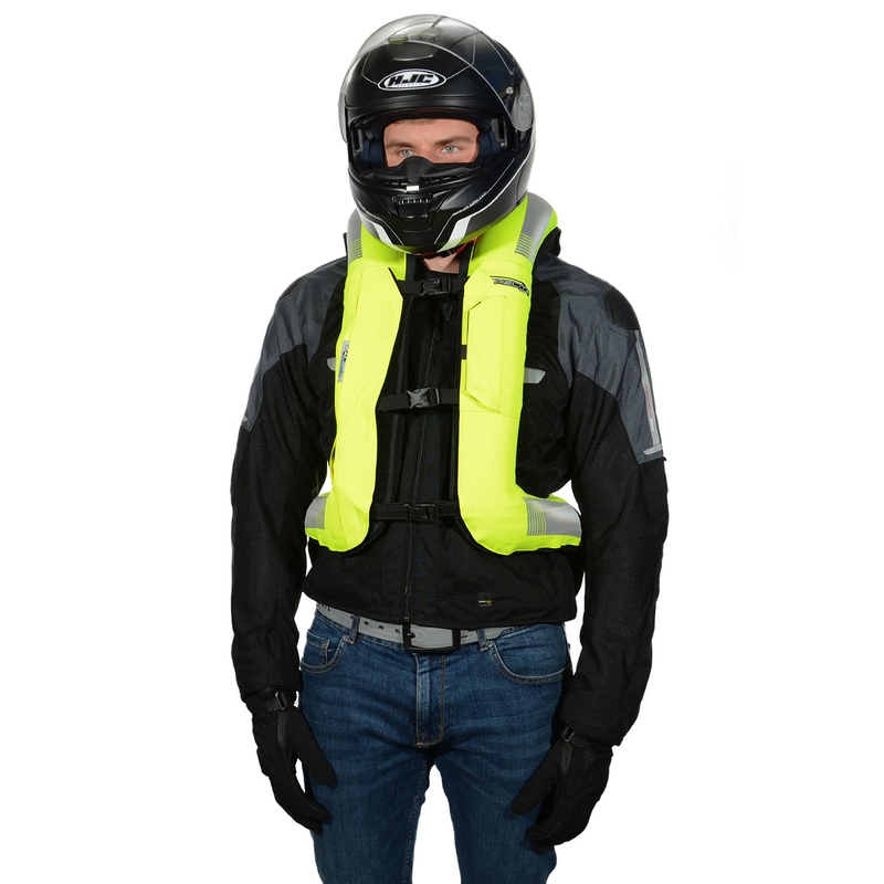Airbagová vesta HELITE Turtle 2 fluo žltá