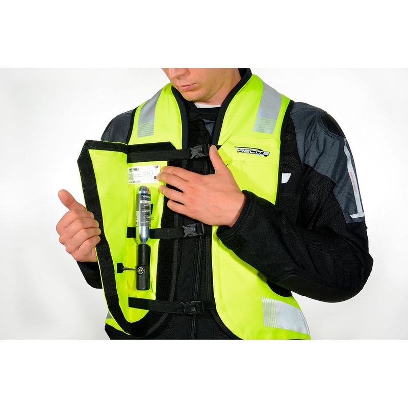 Airbagová vesta HELITE Turtle 2 fluo žltá