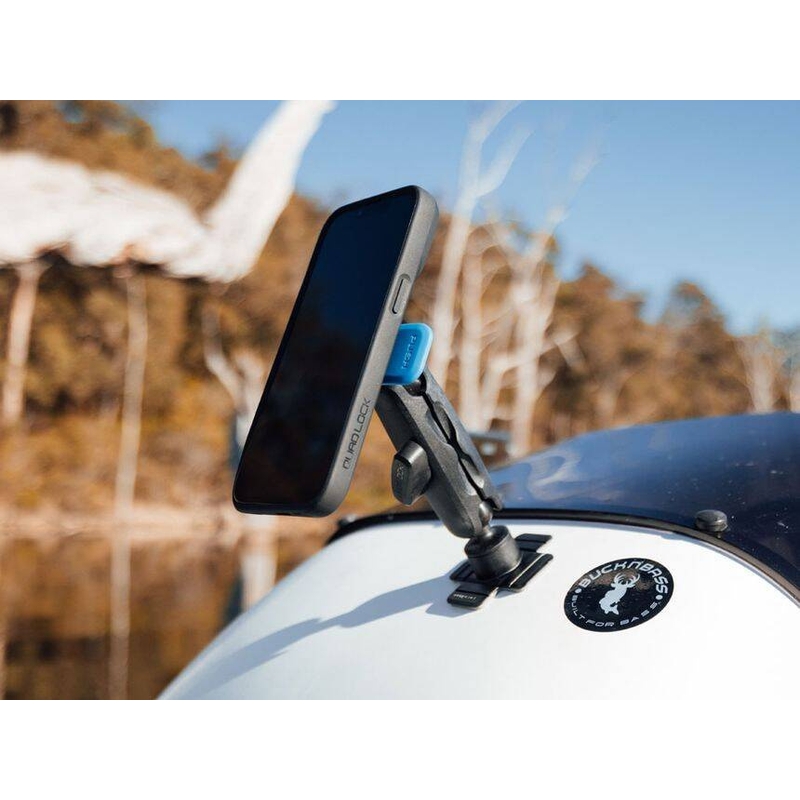 Hlava držiaka telefónu Quad Lock® 360 s uvoľňovacou páčkou modro-čierna