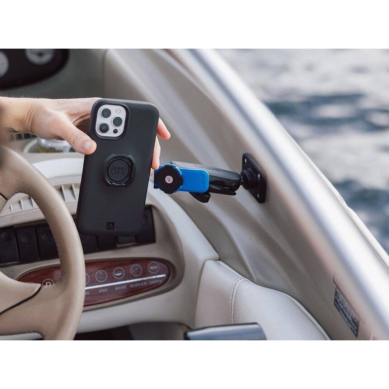 Hlava držiaka telefónu Quad Lock® 360 s uvoľňovacou páčkou modro-čierna