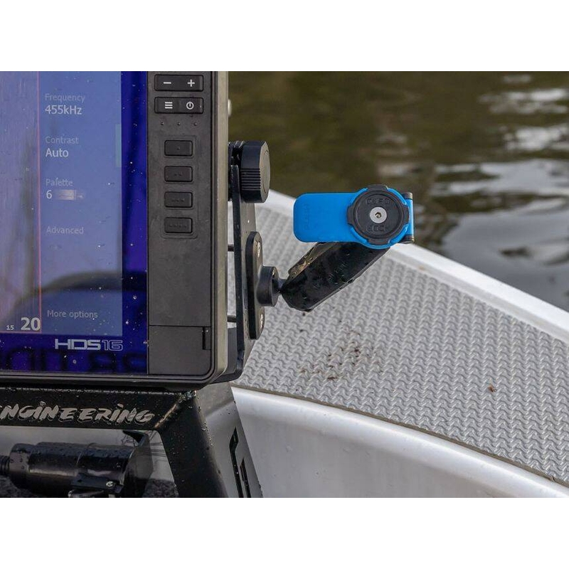 Plochá obdĺžniková základňa Quad Lock® 360 s 2 otvormi čierna
