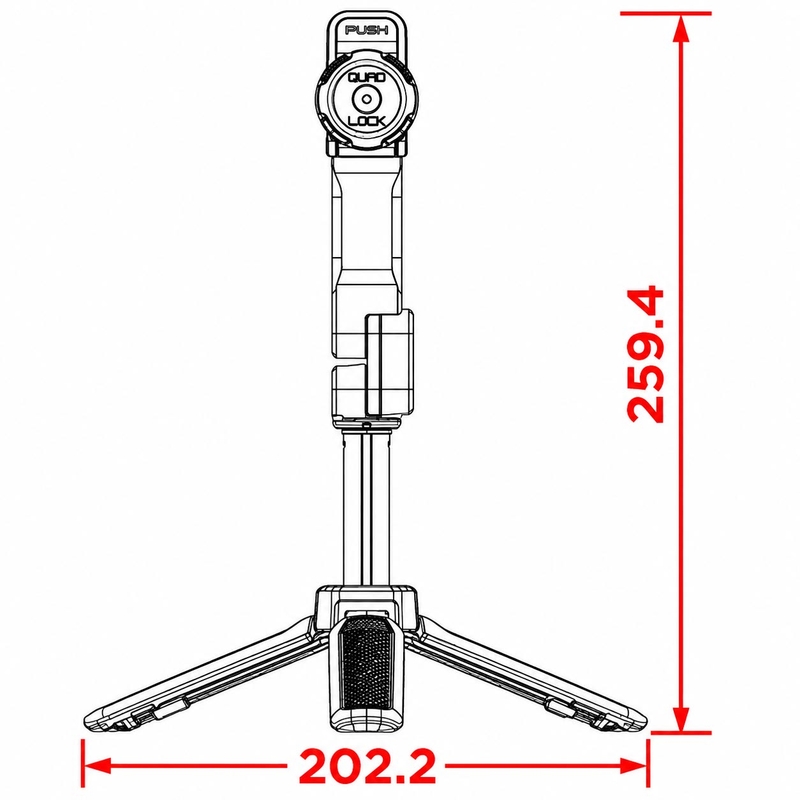 Statív Quad Lock® čierny