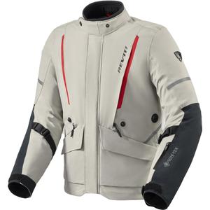 Bunda na motorku Revit Vertical 2 GTX sivo-červená