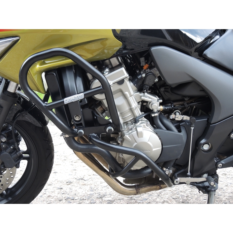 Ochrana motora RDMOTO matná čierna horný + spodný pre HONDA CBF 600 / S 2008-2012