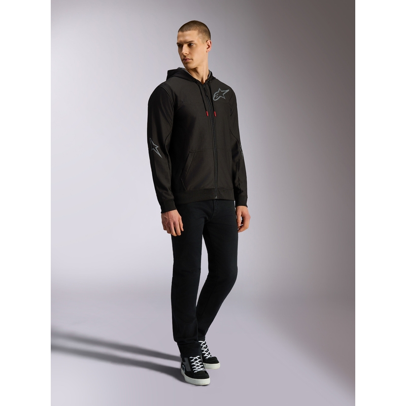 Mikina Alpinestars Sessions 3 Hoodie čierno-šedá
