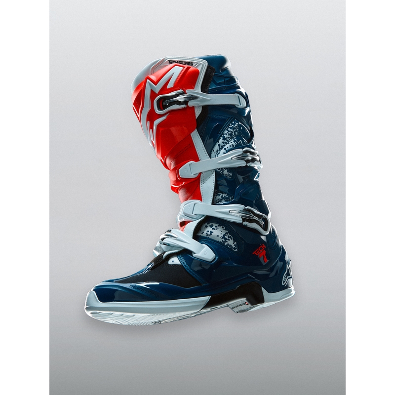 Motokrosové topánky Alpinestars TECH 7 UNITY červeno-bielo-modré
