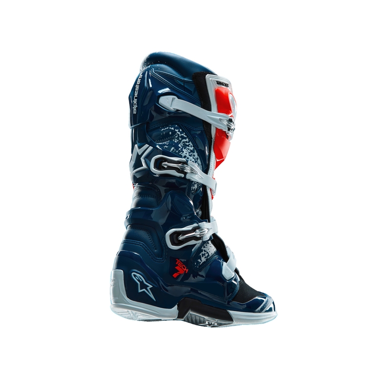 Motokrosové topánky Alpinestars TECH 7 UNITY červeno-bielo-modré