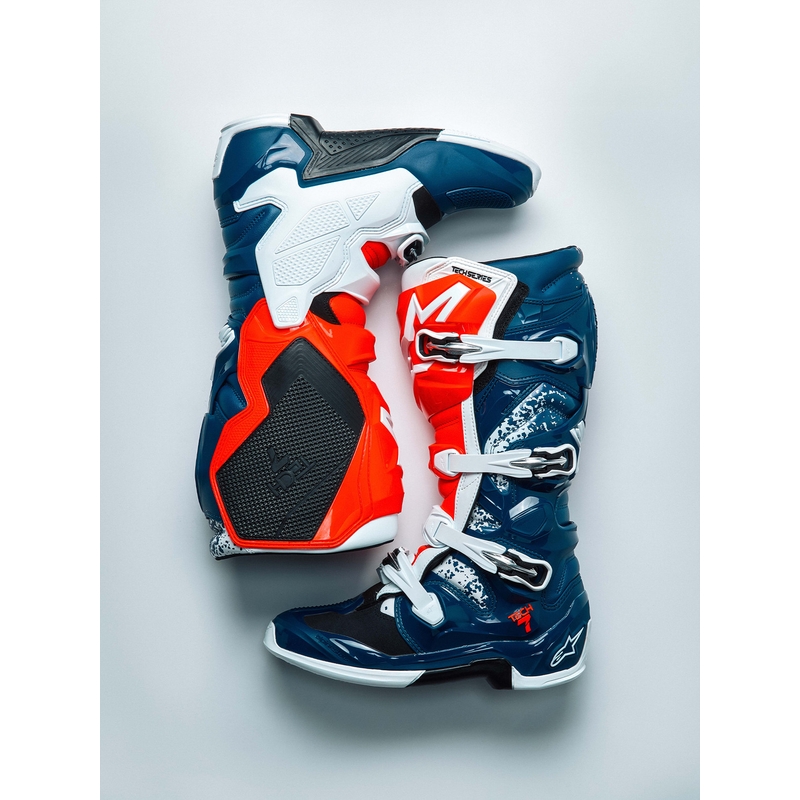Motokrosové topánky Alpinestars TECH 7 UNITY červeno-bielo-modré