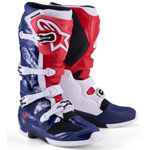 Motokrosové topánky Alpinestars TECH 7 UNITY červeno-bielo-modré